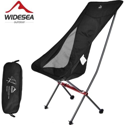 Widesea Camping Fishing Folding Chair Tourist Beach Chaise Longue Chair for Relaxing Foldable Leisure Travel Furniture Picnic