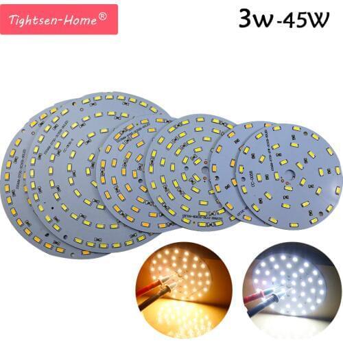 10PCS LED Source SMD5730 PCB DC 12V 100LM/W Lamp 3W 5W 7W 9W 12W 15W 21W 30W 45W Led Bulb White/ Warm for Camping/Home lighting