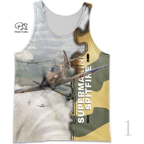 PLstar Cosmos 3DPrint NewFashion Aircrafts Summer Art Harajuku Popular Funny Harajuku Streetwear Sleeve Vest Tank Top Unisex J-1