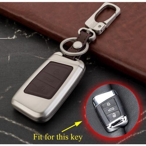 Smart 3 Buttons Key Case Cover Fit For Volkswagen Magotan B8 B8L 2017 2018 Accessories Key Shell Fob Bag Holder Shell Ring Trim