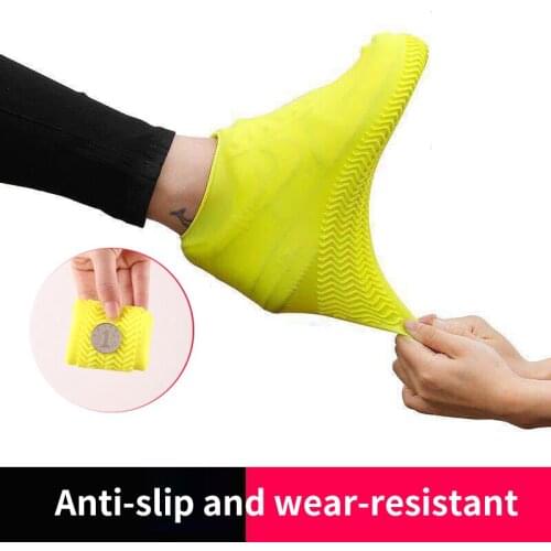 Boots Waterproof Shoe Cover Silicone Material Indoor Outdoor Unisex Shoes Protectors Rainy Days Reusable Rain Boots