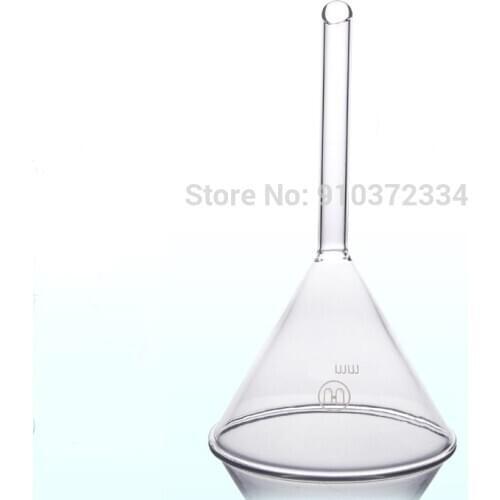 1Pc 60mm Transparent borosilicate Glass Triangle Funnel Laboraotry Filtering tools Chemistry Educational Stationery