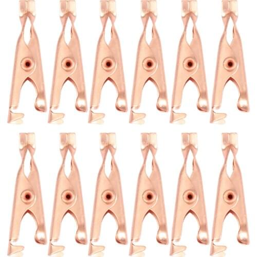 12 Pcs Skin Tags Remover Copper Small Wart Tattoo Clip Extractor Tools Mole Removal Clip Facial Cleaning Tools Body Care Tools