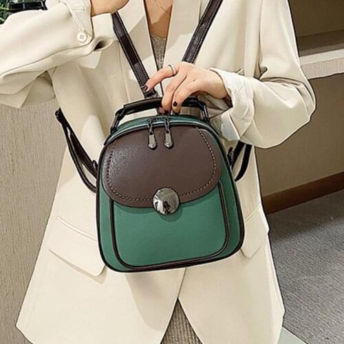 Womens Leather Bags 2021 Fashion Women Backpack Female Rucksack Classic PU Backpacks Ladies Anti Theft Bagpack Mini Mochila Sac