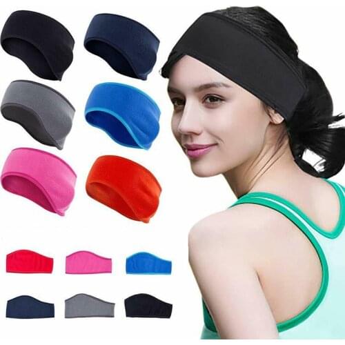 Winter Universal Ear Band Elastic Fleece Band Earmuff Ear Warmer Headdress Sports Headband