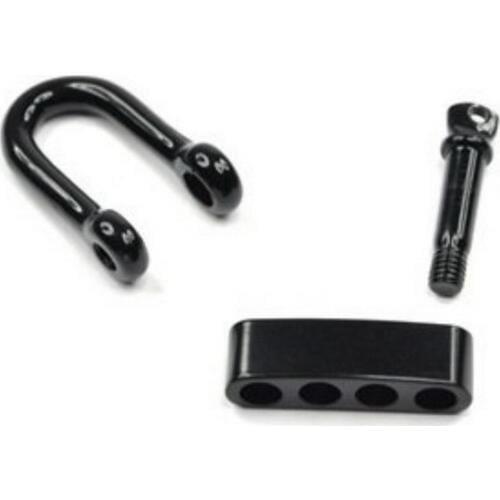 15Packs/lot free ship black Stainless Steel Adjustable shackles for 550 paracord bracelets D and Bow shackle