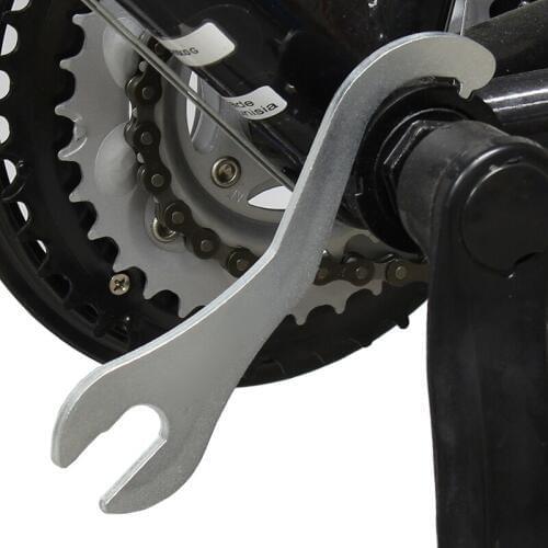 2 in 1 15mm/16mm Spanner Bike Bicycle Pedals Bottom Bracket Ring Wrench Tool Bike Remove Repair Tools