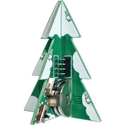 3D Mini PCB Stereo Christmas Tree DIY Music Kit Electronic Learning Kit Module Christmas Tree DIY Kit