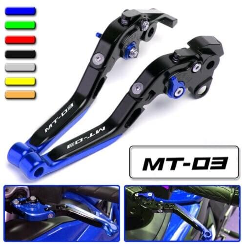 Motorcycle CNC Accessories Adjustable Folding Extendable Brake Clutch Levers for YAMAHA MT-03 MT03 2015-2018