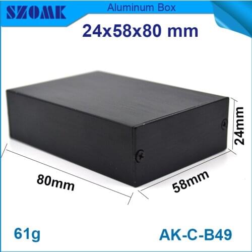 Aluminum diy project box 10 pcs/lot high quality walling type housing in Black color difference design and style