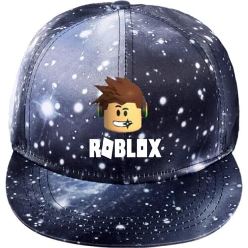 Game Roblox Peaked Cap Men Women Black Unisex Baseball Caps Caual Cotton Sun Hat Cartoon Pattern Trucker Hat