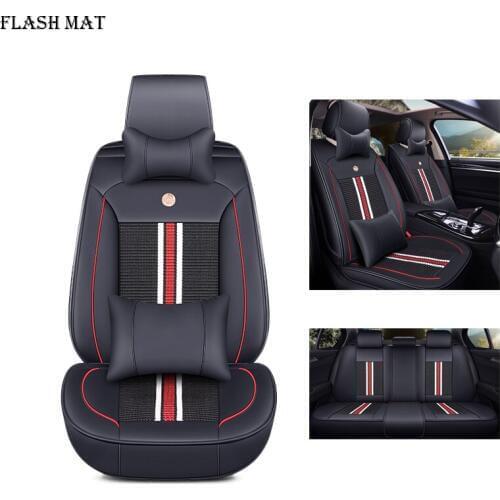 Ice silk car seat cover for lada granta lada vesta priora kalian largus xray niva Car accessories Car seat protector