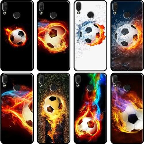 Fire Football Soccer ball For Huawei Nova 5T 2i Phone Case For Huawei Y5 Y6 Y9 Y7 2017 2018 2019 Y6P Y5P 2020 Case