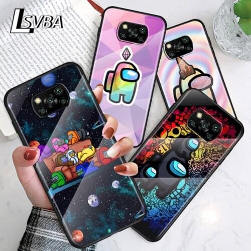 Cartoon man in Space For Xiaomi POCO F3 F2 X3 NFC X2 M2 Pro Tempered Glass Hot New Shell Luxury Cover Phone Case
