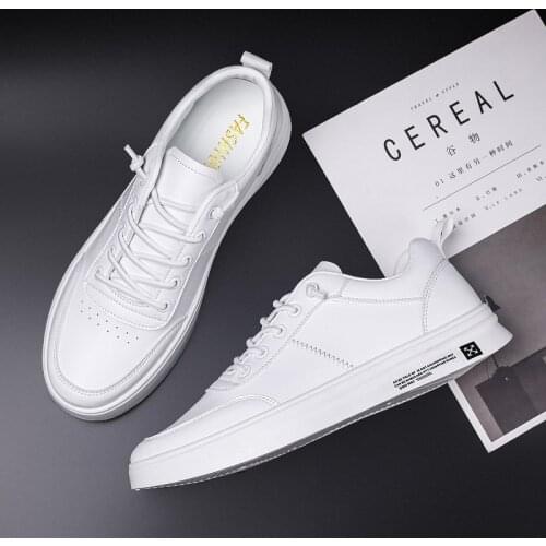 Zapatillas Hombre Shoes For Men White Scarpe Uomo Genuine Leather Mens Casual Classic Zapatos Casuales Para Hombre Summer