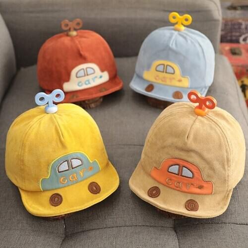 Baby Boy Sun Hat Children Cartoon Car Baseball Cap Summer Kids Boys Girl Hat Autumn Beanie Bucket Caps Infant