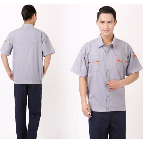 Summer Durable Worker Clothing Suit Auto Car Repair Welding Male/Female Working Uniforms Workshop Mechanic Electric Coveralls4XL