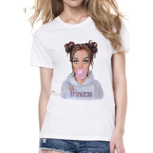 Summer Harajuku Kawaii Girls Printed Women Clothes Leisure Soft Female T Shirt Fashion Short Sleeves Tshirt Shirts Tops