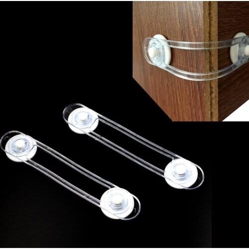 Hot 1PCS Transparent Baby Safety Protection Products Anti-Pinch Hand Refrigerator Drawer Lock Child Lock-Out Feature