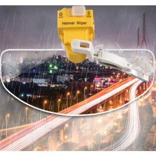 Motorcycle Electric Vehicle Helmet Wiper Wiper Portable Automatic Wiper USB Charging 5V