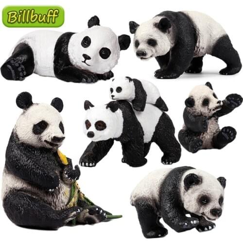 New Simulation Wild Animal PVC China Panda Model Action Figures Collection Miniature Cognition Educational Toy for children Gift