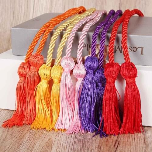 New 1PC Graduation Honor Cords Bachelor Gown Tassels Cord Craft Braided Yarn Honor Cord Drawstring Rope Celebration Photo Props