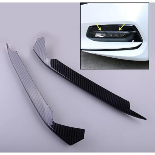 1 Pair Front Fog Light Lamp Trim Cover ABS Black Carbon Fiber Style Fit for Honda Accord 10th 2018 2019 2020
