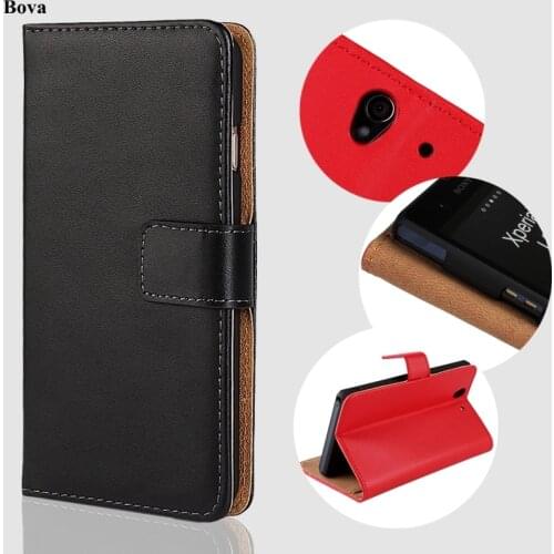 Premium Leather Wallet Flip Cover Case for Sony Xperia Z L36h C6602 C6603 with Card Slots and Cash Holder Phone shell GG