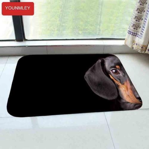 HD dogs art photo printed Doormat Entrance carpet Floor Mat kitchen Rug Indoor/Bathroom anti-slip carpets door mats 40x60cm A3
