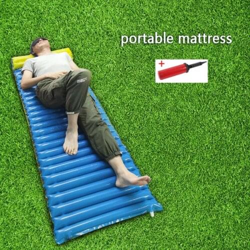 Outdoor Camping Sleeping Pad Air Mattress Fast Filling Air Camping Mat Ultralight Waterproof Compact Air Mat Portable Travel Mat
