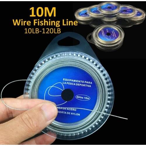 High qulity 10M 7 Strands Braid 10LB-120LB Stainless Steel Wire Super Strong Fishing Line Stainless steel fishing line рыбалка