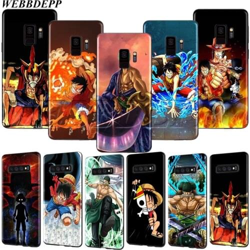 WEBBEDEPP Anime One Piece zoro Case for Samsung Note 8 9 10 S6 S7 S8 S9 S10 S10e S20 ultra A71 A51 A81 A91 Lite Edge Plus
