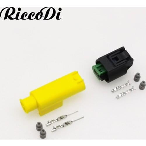 1-20Kits Tyco AMP 2Pin Male Female Plug Accelerator Pedal Electrical Auto Connector 2-967642-1 1-967644-1 968405-1