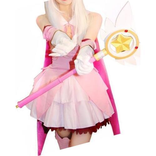 2018 FateKaleid Liner 3 Rei Illya Illyasviel Cosplay Costume Outfit Earrings Dress Custom Made