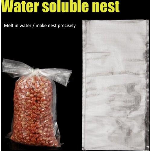 50/100 Pcs/Bag Water Dissolving PVA Bags Outdoor Carp Fishing Material Tackle Quick Water Soluble Solid Bait Bags