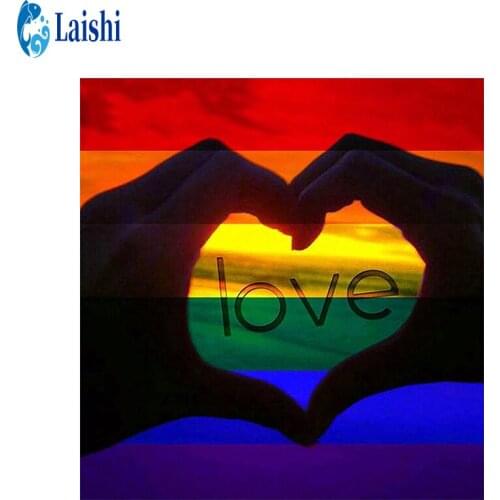 3D Diy Love Diamond Painting Cross stit full round drill/square Art Diamond Picture Mosaic Gift Home Wall Decoration pictures