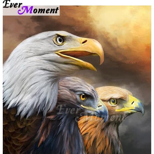 Ever Moment Diamond Painting Three Eagles 5D DIY Mosaic Full Square Drill Picture Of Rhinestone Diamond Embroidery ASF1604