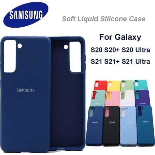 Samsung Galaxy S21 S21 Plus S21 Ultra Case Silky Silicone Cover Soft-Touch Back Protective Housing For S20 S20 + S20 Ultra