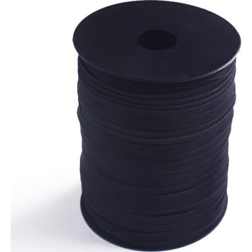 Stretch Rope Rubber Band White And Black Elastic Cord 3/6 mm 5 Yards Elastic Seams Sewing Accessories For Sewing String Ribbon