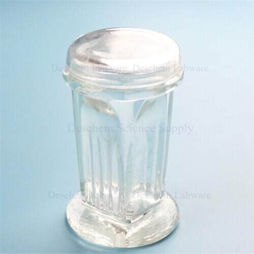 Lab Glass Coplin Staining Jar With Cover,5-Slides Type