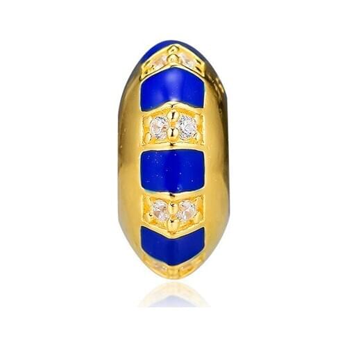 Summer SHINE STONES AND STRIPES SPACER CHARM Fits European Silver Bracelets Woman DIY 925 Silver Beads For Jewelry Making