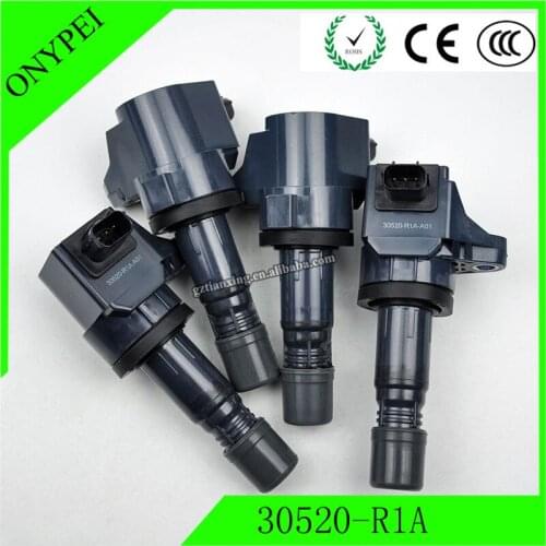 4pcs 30520-R1A-A01 099700-181 New Ignition Coil For 2012-2015 Honda Civic HR-V 1.8 ILX 2.0 30520R1AA01 099700181 30520 R1A A01