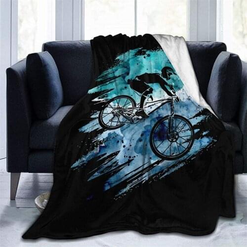 Vintage Mountain Bike Navajo Cubre Camara Green Throw Blanket 3D Print On Demand Sherpa Super Comfortable For Sofa Thin Quilt