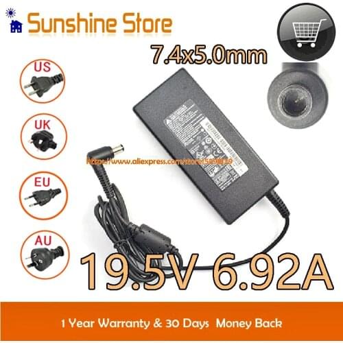 Genuine Delta ADP-135KB T AC Adapter 19.5V 6.92A 135W For HP 740707-001 741344-001 866252-003 Power Supply 910846-001 TPC-DA59