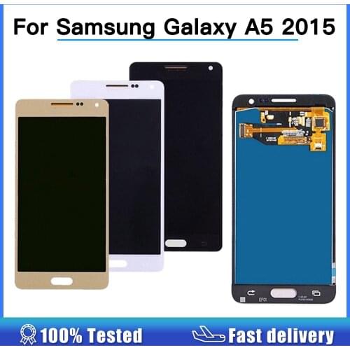 Original OLED LCD for SAMSUNG Galaxy A5 2015 Display Touch Screen For SAMSUNG A5 SM-A500 A500F A500FU A500M A500Y A500FQ Repair