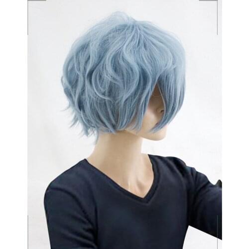 My Hero Academia Cosplay Shigaraki Tomura Wig Costume Boku no Hero Academia Short Black Synthetic Hair Halloween Party Wigs