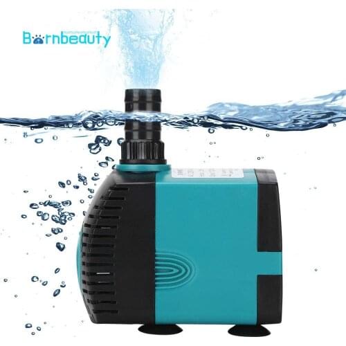 220V Aquarium Water Pump Ultra-quiet Submersible Filter Pump Aquariums Water Fountain Pump 600-3000L/H 3/6/10/15W EU Plug Water