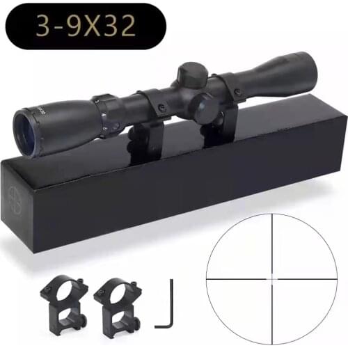 3-9X40 Hunting Rifle Scope Wire Rangefinder Reticle Crossbow or Mil Dot Reticle Riflescope Tactical Optics Sights 3 Style