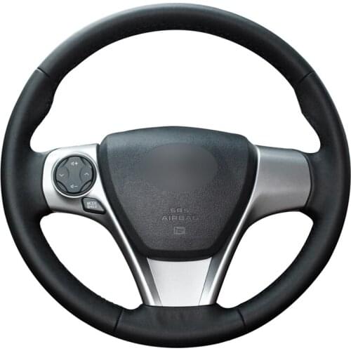 Hand-stitched DIY PU Artificial Leather Car Steering Wheel Cover for Toyota Camry 2012 2013 2014 Venza 2013 2014 2015