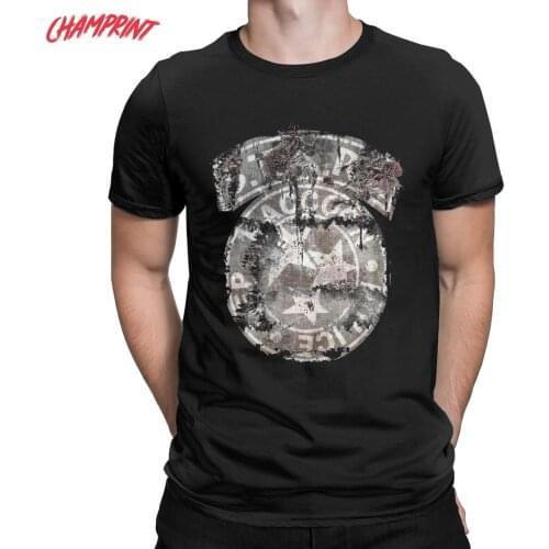 S.T.A.R.S. T-Shirt Men Casual Pure Cotton Tees Round Collar Short Sleeve T Shirt Birthday Present Clothing